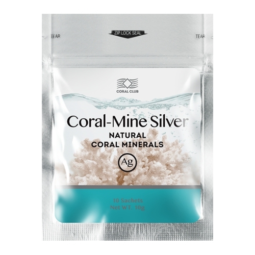 Equilibrio entre agua y minerales: Coral-Mine Silver, 10 bolsitas (Coral Club)